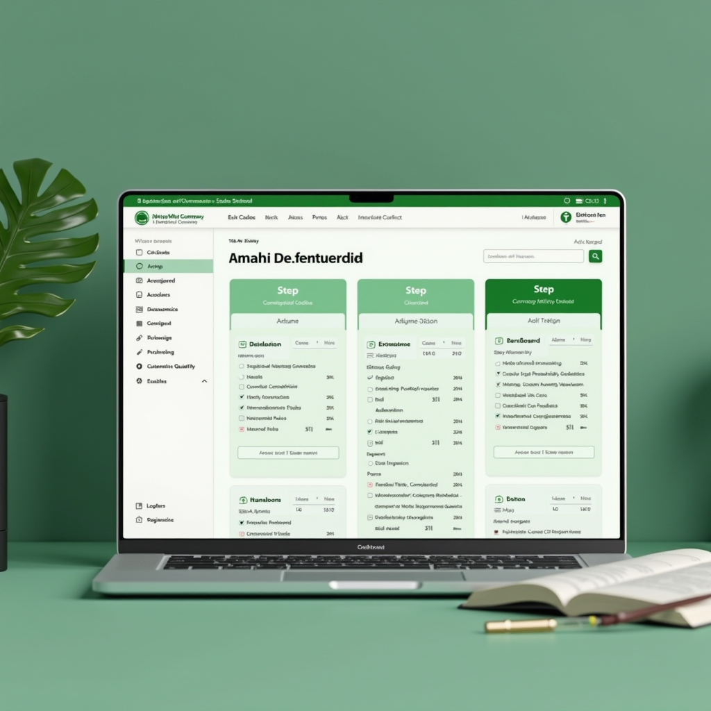 واجهة منصة وزارة التجارة الإلكترونية لتجديد السجل التجاري تظهر لوحة التحكم الرئيسية مع أزرار الإجراءات باللون الأخضر الوطني ومؤشرات الخطوات الواضحة والنماذج الرقمية المنظمة